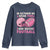In October We Wear Pink Football Breast Cancer Awareness Youth Sweatshirt Pink Ribbon Checkered Game Day - Wonder Print Shop
