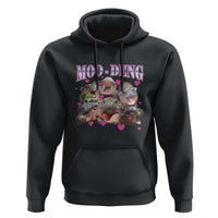 Funny Moo-Deng Baby Pygmy Hippo Hoodie Cute Zoo For Family