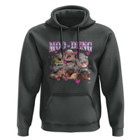 Funny Moo-Deng Baby Pygmy Hippo Hoodie Cute Zoo For Family