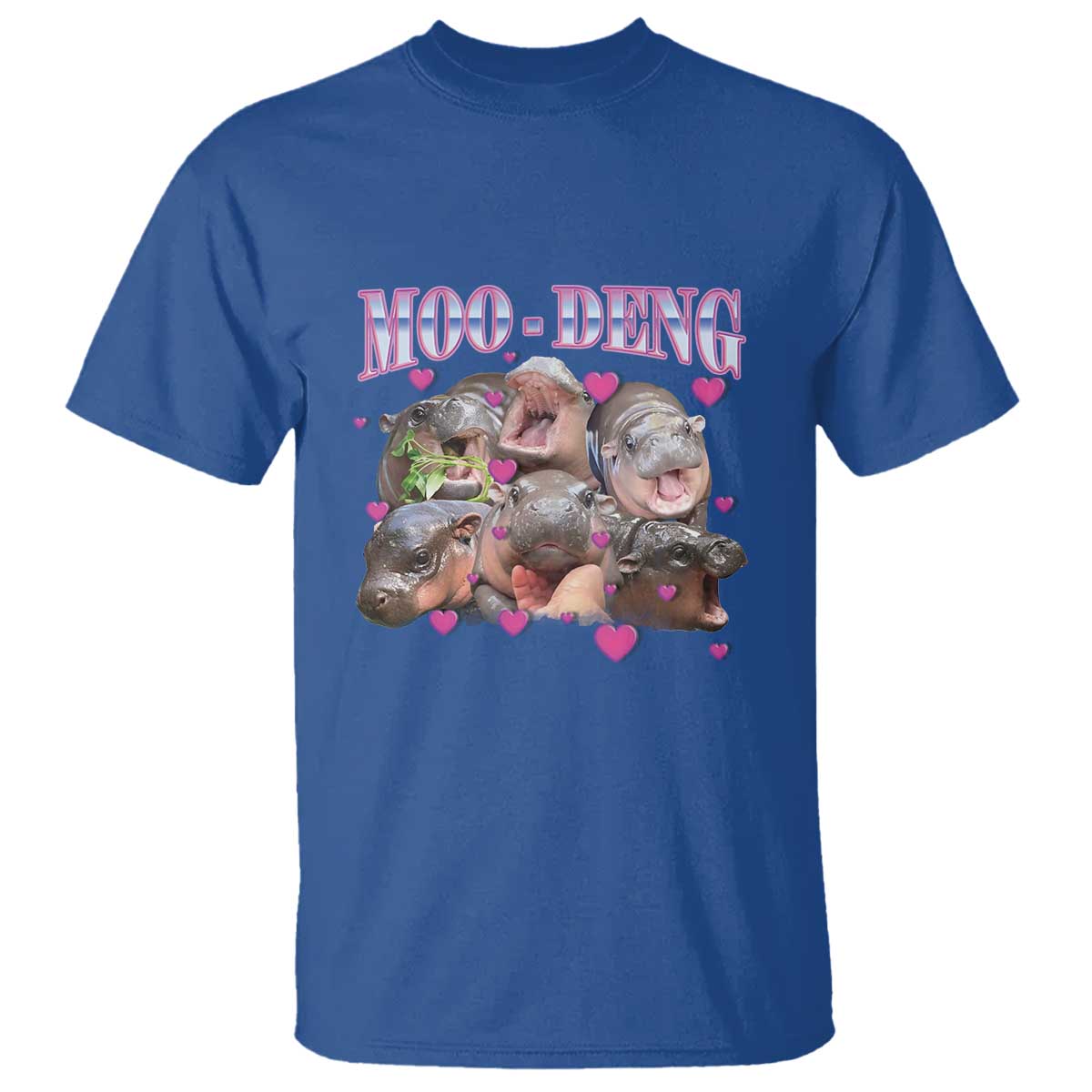 Funny Moo-Deng Baby Pygmy Hippo T Shirt Cute Zoo For Family - Wonder Print Shop