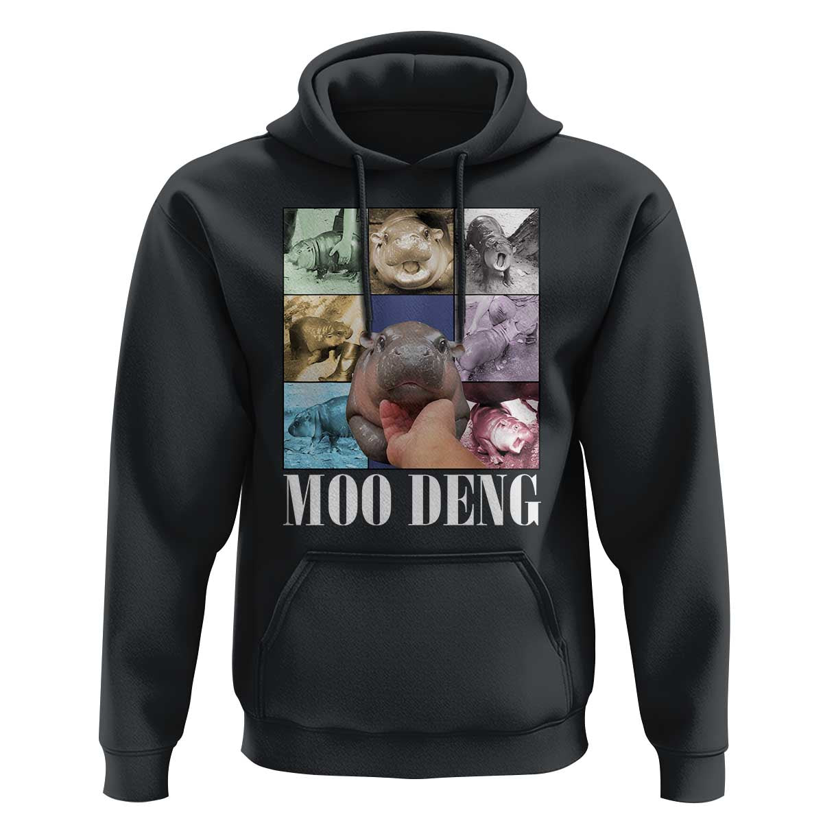 Funny Moo-Deng Baby Pygmy Hippo Cute Zoo For Family Hoodie Gifts For Girls Women