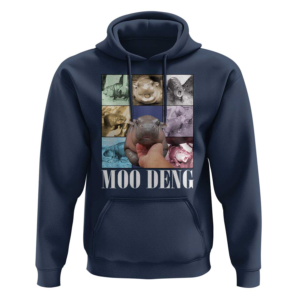 Funny Moo-Deng Baby Pygmy Hippo Cute Zoo For Family Hoodie Gifts For Girls Women