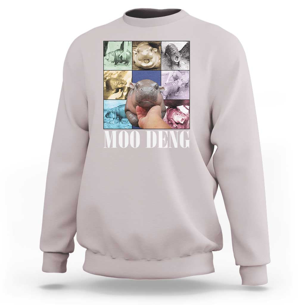 Funny Moo-Deng Baby Pygmy Hippo Cute Zoo For Family Sweatshirt Gifts For Girls Women - Wonder Print Shop