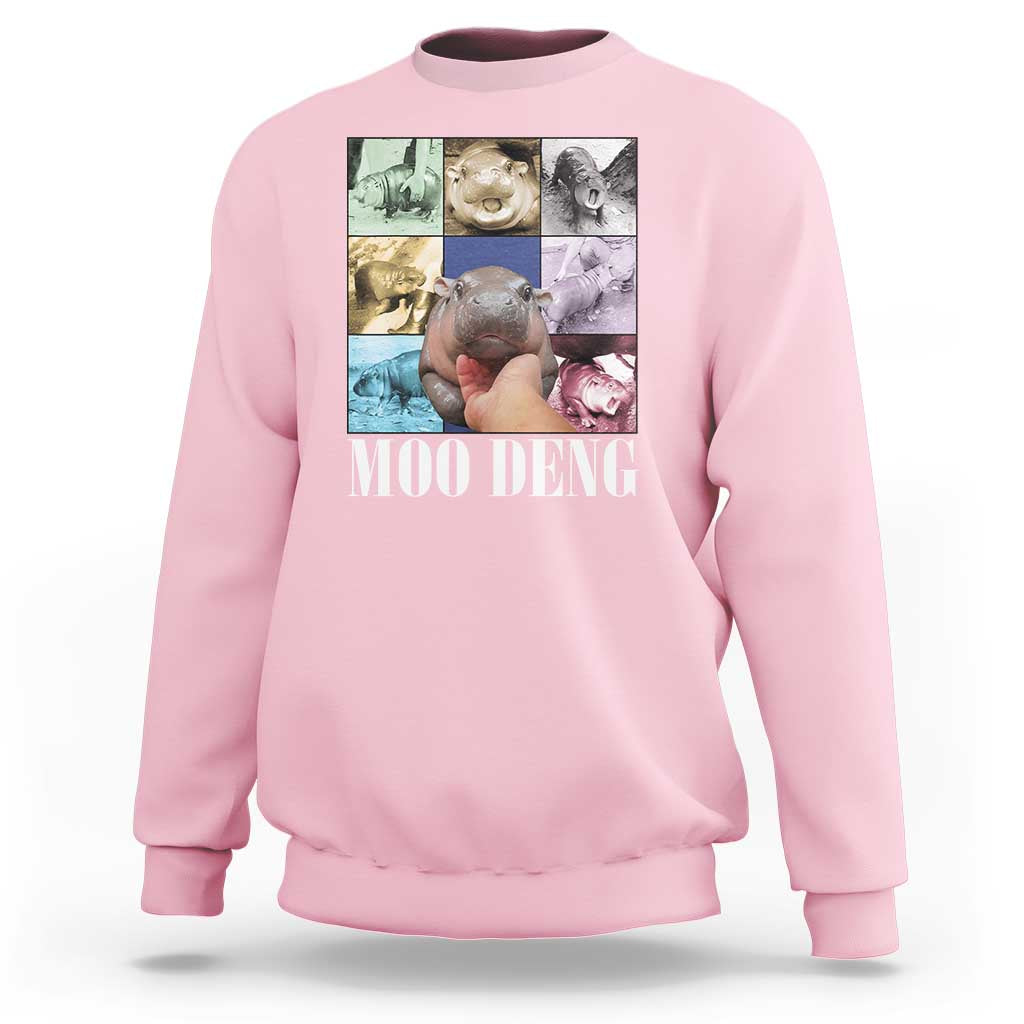 Funny Moo-Deng Baby Pygmy Hippo Cute Zoo For Family Sweatshirt Gifts For Girls Women - Wonder Print Shop