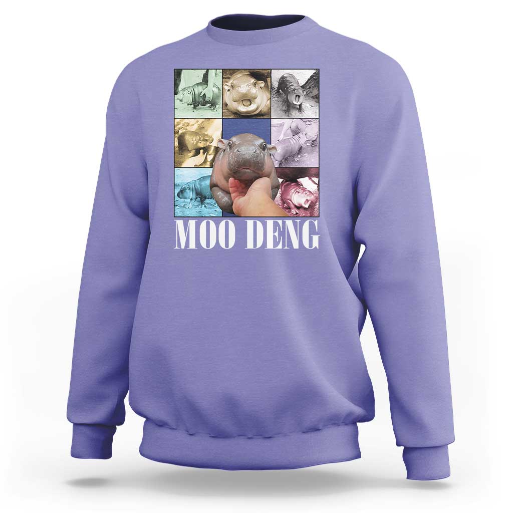 Funny Moo-Deng Baby Pygmy Hippo Cute Zoo For Family Sweatshirt Gifts For Girls Women - Wonder Print Shop