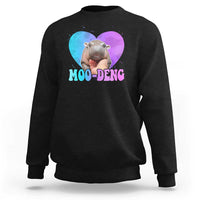 Funny Moo-Deng Baby Pygmy Hippo Sweatshirt Heart Shape Cute Zoo For Family - Wonder Print Shop