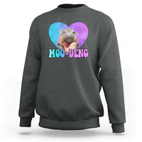 Funny Moo-Deng Baby Pygmy Hippo Sweatshirt Heart Shape Cute Zoo For Family - Wonder Print Shop