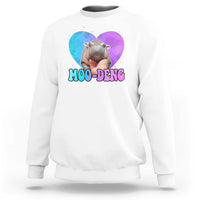 Funny Moo-Deng Baby Pygmy Hippo Sweatshirt Heart Shape Cute Zoo For Family - Wonder Print Shop