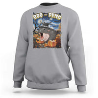 Moo-Deng Baby Pygmy Hippo Van Gogh Starry Night Sweatshirt Halloween Gothic Witchy Vibes Cute Zoo For Family - Wonder Print Shop