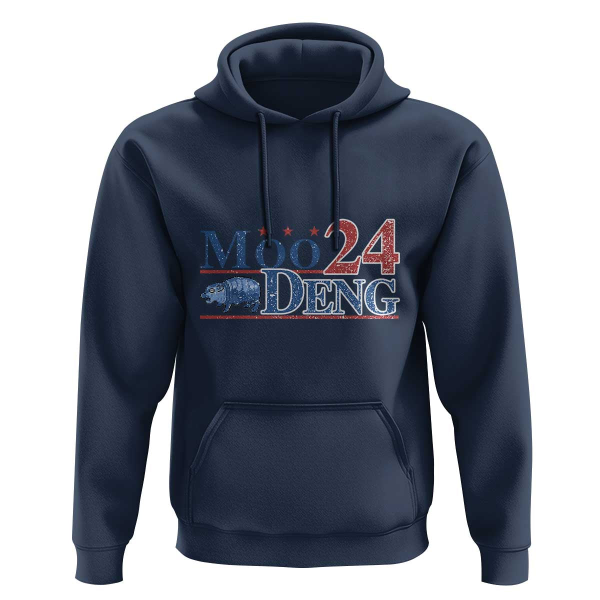 Moo-Deng for President 2024 Hoodie Funny Baby Hippo Cute Zoo For Family