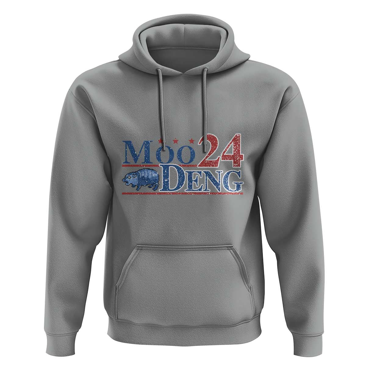 Moo-Deng for President 2024 Hoodie Funny Baby Hippo Cute Zoo For Family