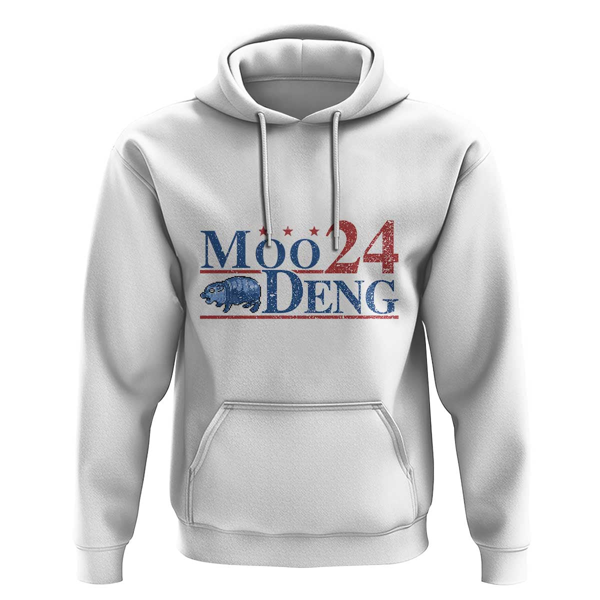 Moo-Deng for President 2024 Hoodie Funny Baby Hippo Cute Zoo For Family