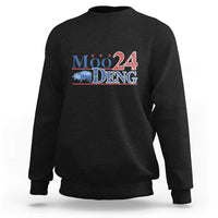 Moo-Deng for President 2024 Sweatshirt Funny Baby Hippo Cute Zoo For Family - Wonder Print Shop