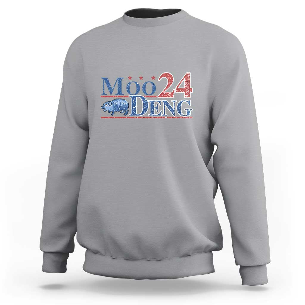 Moo-Deng for President 2024 Sweatshirt Funny Baby Hippo Cute Zoo For Family - Wonder Print Shop