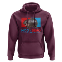 Funny Moo-Deng Baby Pygmy Hippo Hoodie Moo Deng for President 2024 Cute Zoo For Family