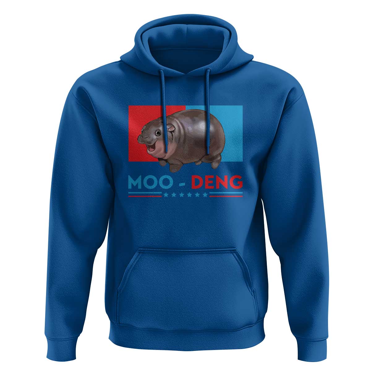 Funny Moo-Deng Baby Pygmy Hippo Hoodie Moo Deng for President 2024 Cute Zoo For Family