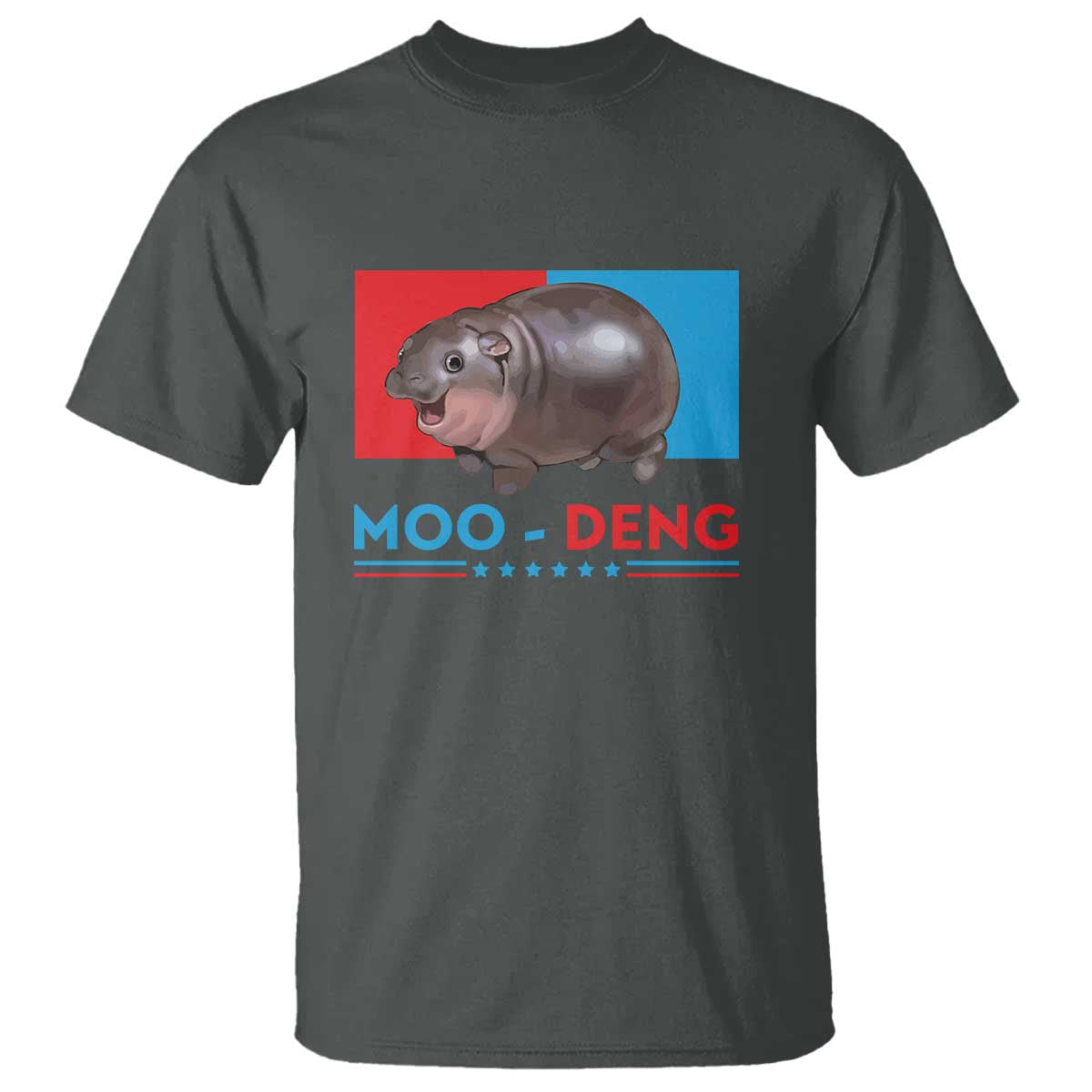 Funny Moo-Deng Baby Pygmy Hippo T Shirt Moo Deng for President 2024 Cute Zoo For Family - Wonder Print Shop