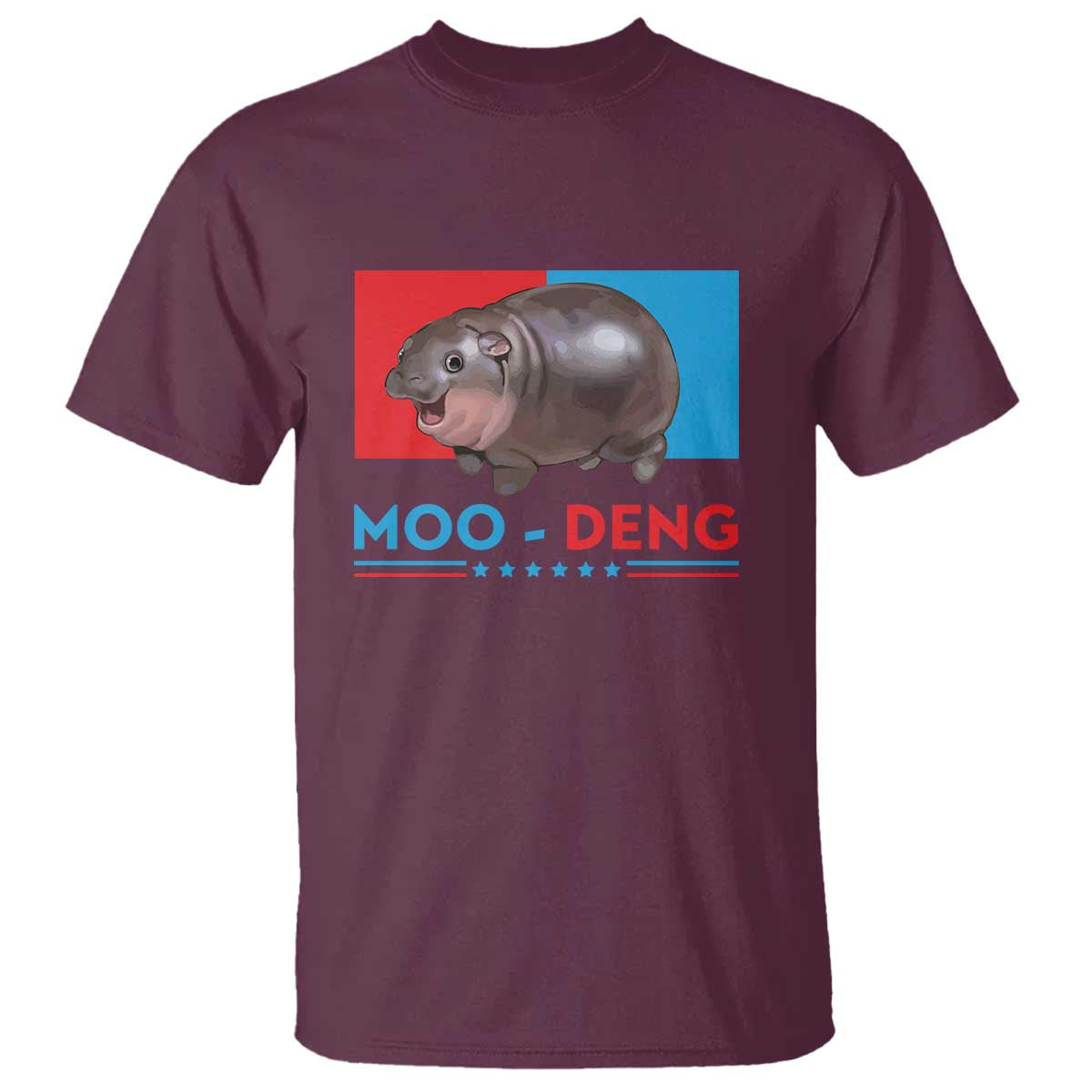 Funny Moo-Deng Baby Pygmy Hippo T Shirt Moo Deng for President 2024 Cute Zoo For Family - Wonder Print Shop