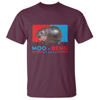 Funny Moo-Deng Baby Pygmy Hippo T Shirt Moo Deng for President 2024 Cute Zoo For Family - Wonder Print Shop
