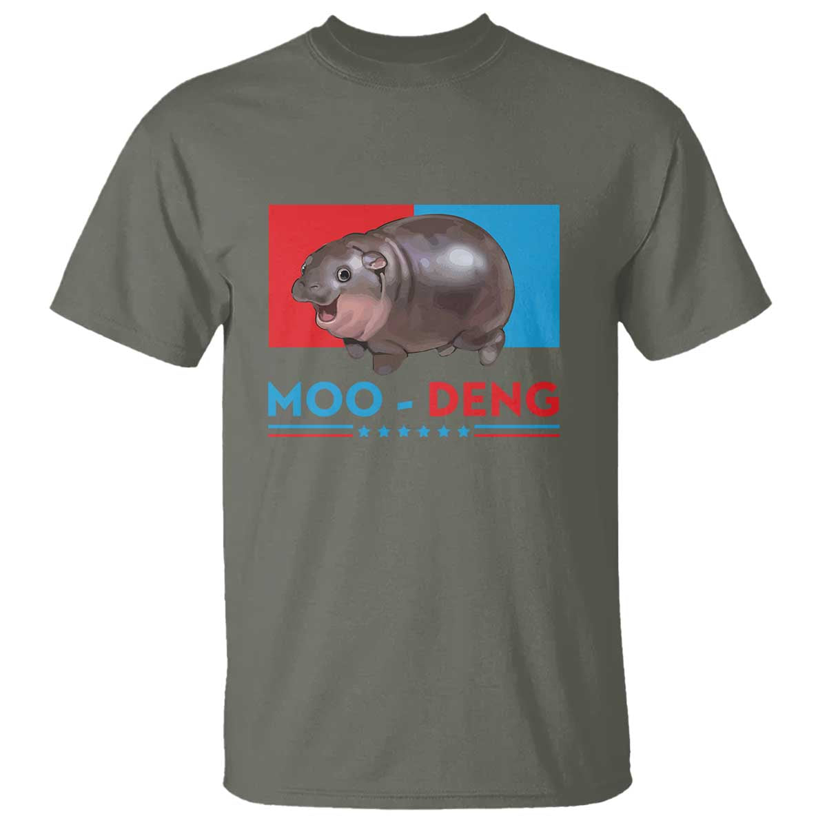 Funny Moo-Deng Baby Pygmy Hippo T Shirt Moo Deng for President 2024 Cute Zoo For Family - Wonder Print Shop