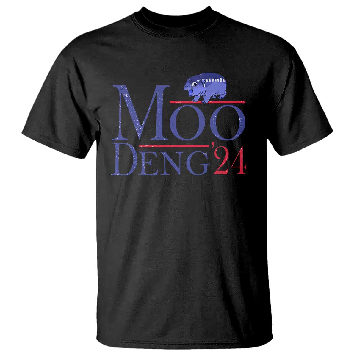 Moo-Deng for President Election 2024 T Shirt Funny Baby Hippo Meme Cute Zoo For Family - Wonder Print Shop
