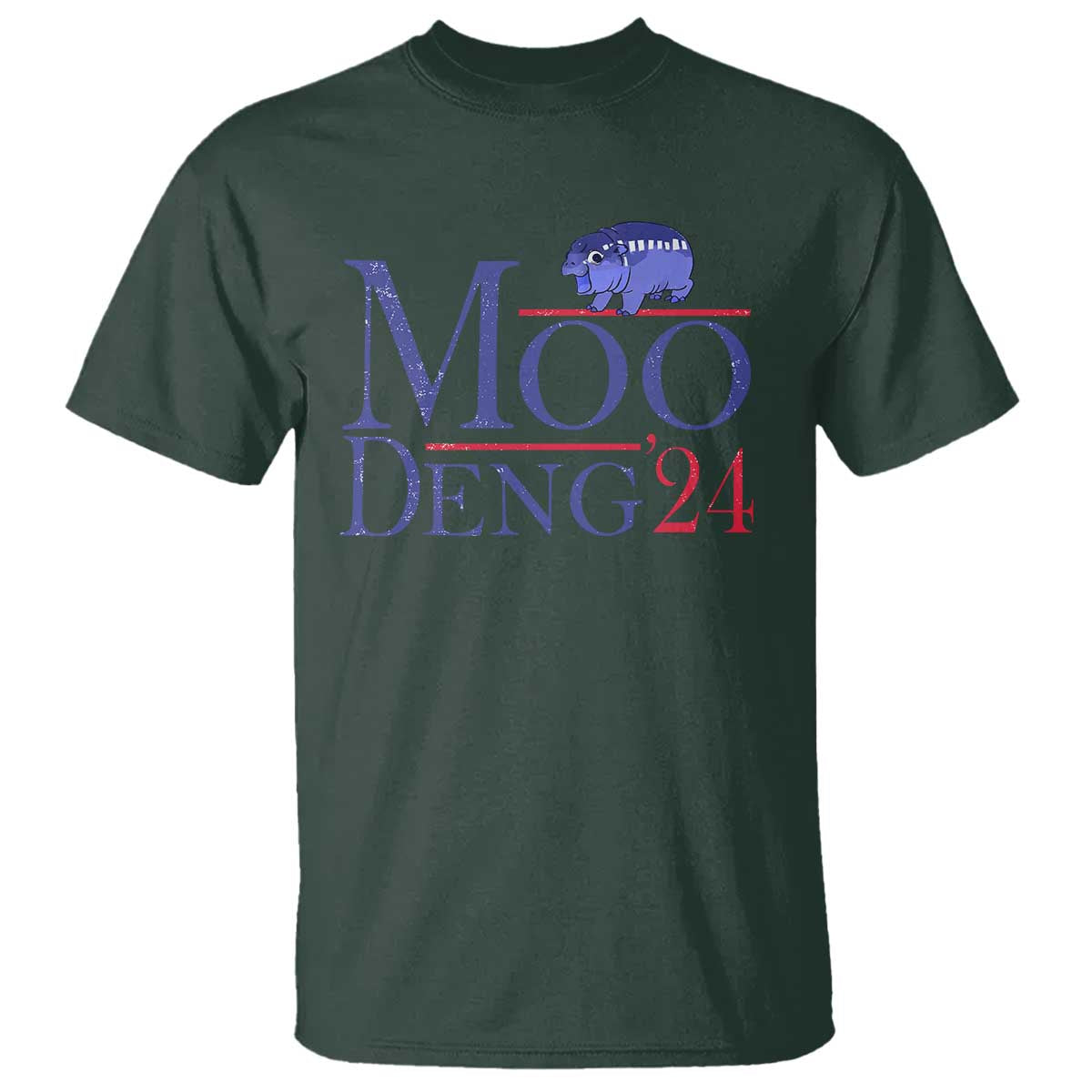 Moo-Deng for President Election 2024 T Shirt Funny Baby Hippo Meme Cute Zoo For Family - Wonder Print Shop