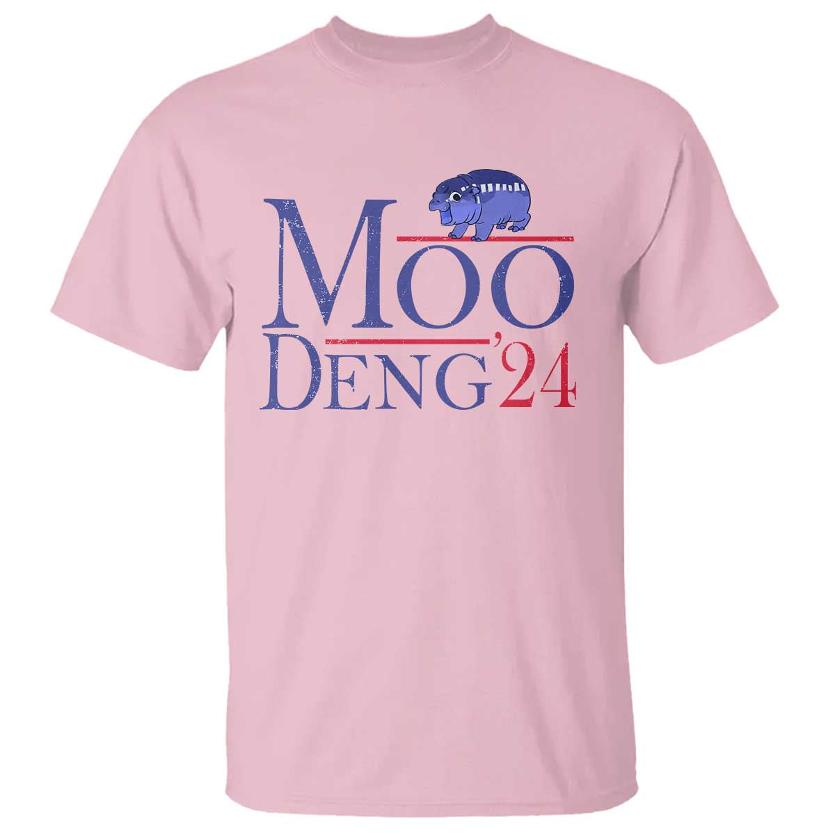 Moo-Deng for President Election 2024 T Shirt Funny Baby Hippo Meme Cute Zoo For Family - Wonder Print Shop
