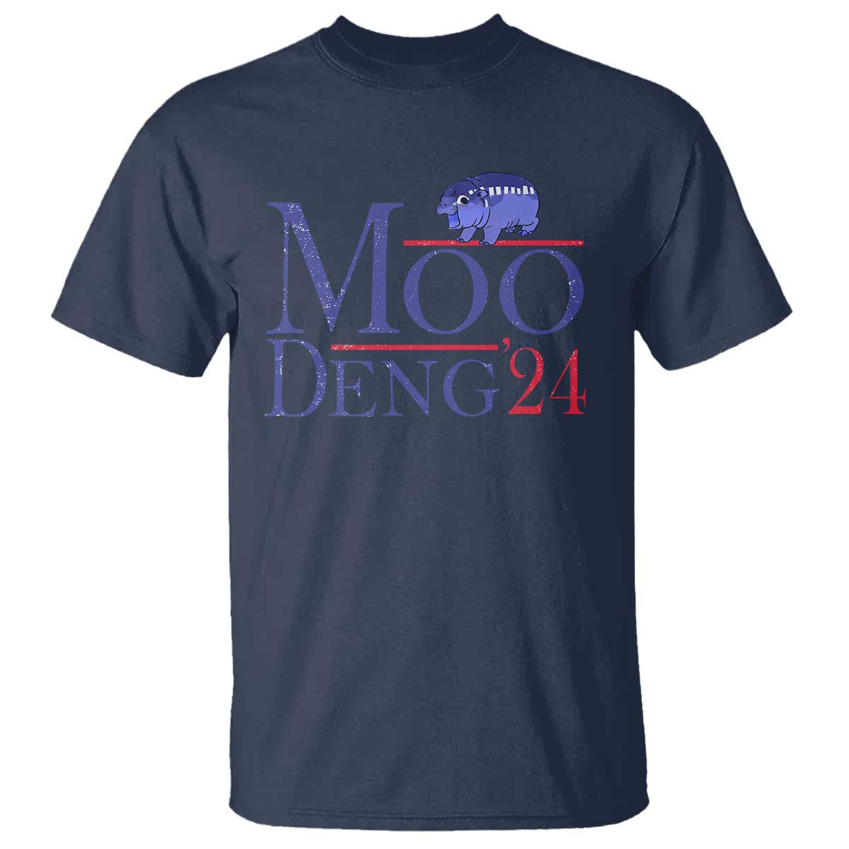 Moo-Deng for President Election 2024 T Shirt Funny Baby Hippo Meme Cute Zoo For Family - Wonder Print Shop