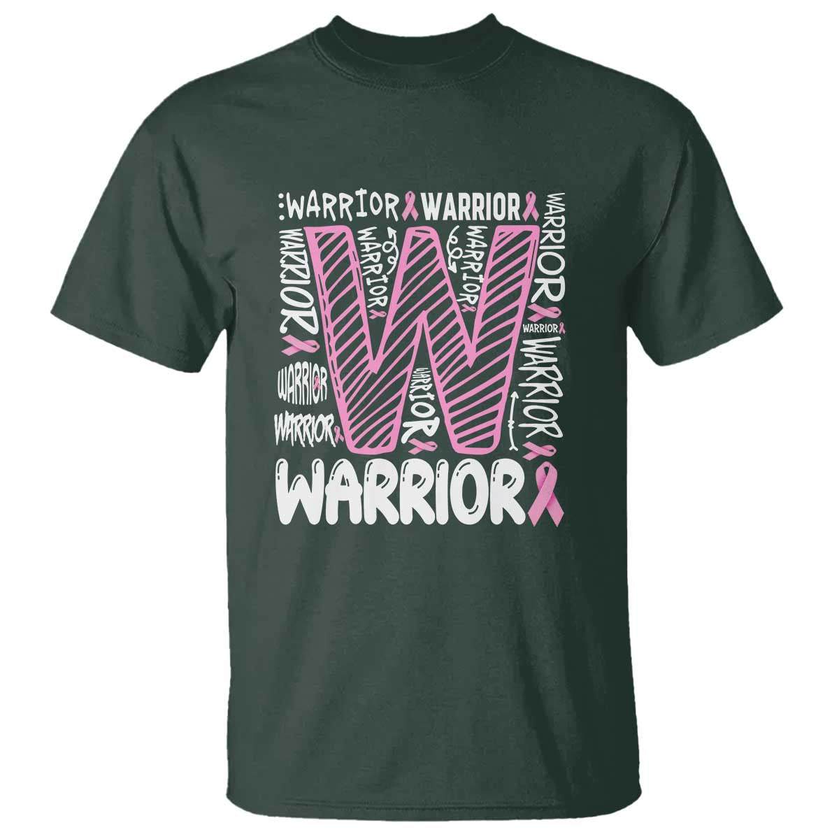 Breast Cancer Awareness In October We Wear Pink T Shirt Pink Ribbon Warriors Team - Wonder Print Shop