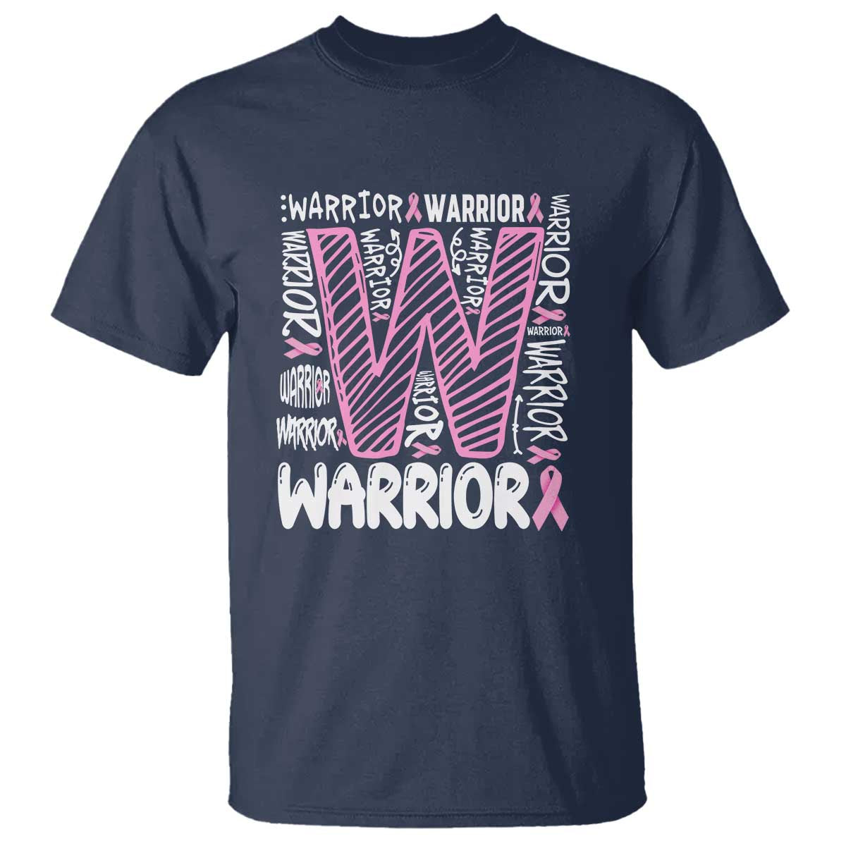 Breast Cancer Awareness In October We Wear Pink T Shirt Pink Ribbon Warriors Team - Wonder Print Shop
