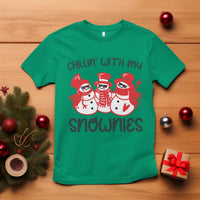 Snowman Christmas T Shirt Chillin With My Snowmies Ugly Gift TS10