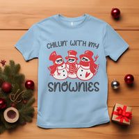 Snowman Christmas T Shirt Chillin With My Snowmies Ugly Gift TS10