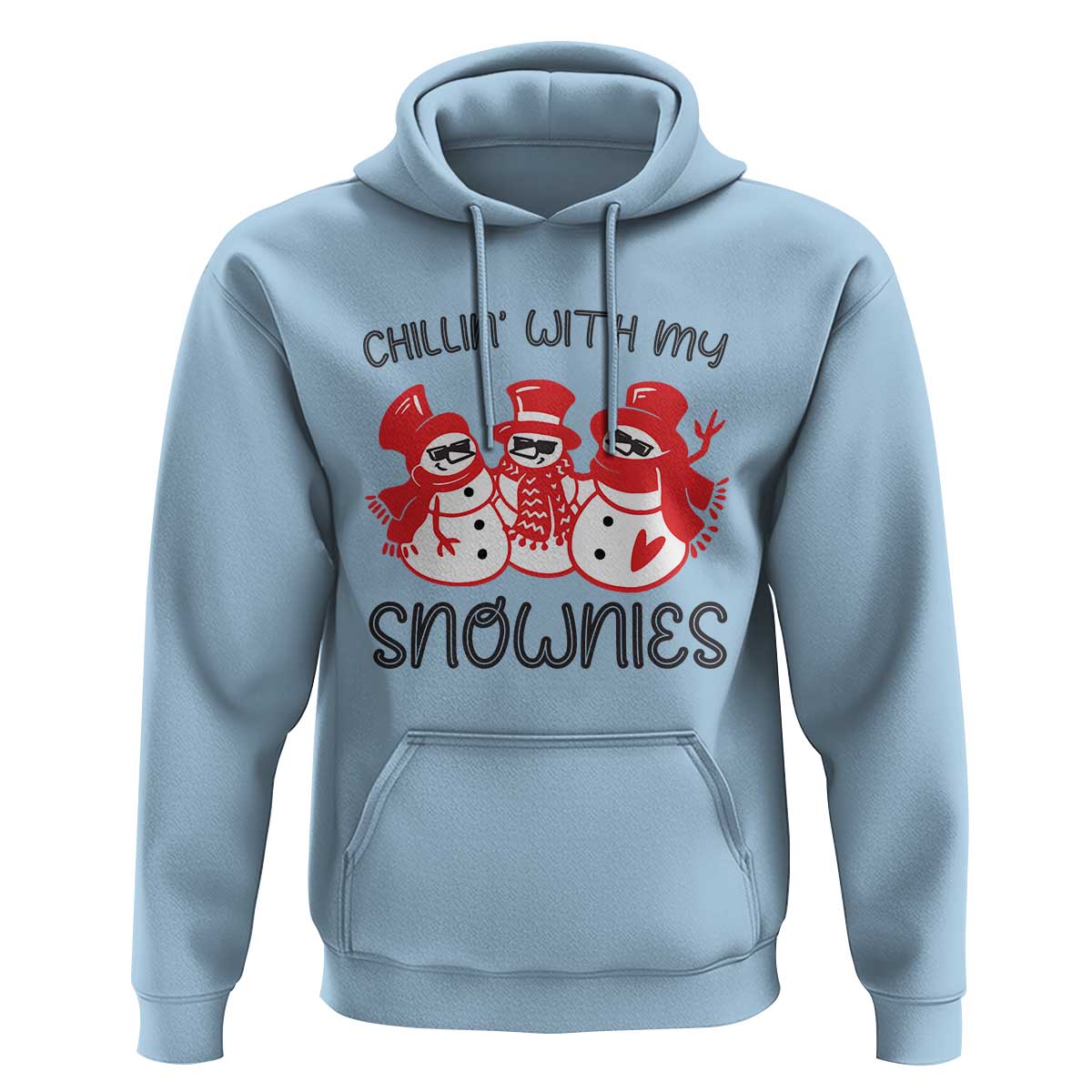 Snowman Christmas Hoodie Chillin With My Snowmies Ugly Gift TS10
