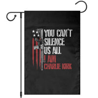 Charlie Kirk Garden Flag You Cant Silence Us All USA Flag - Wonder Print Shop