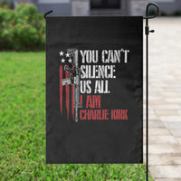 Charlie Kirk Garden Flag You Cant Silence Us All USA Flag - Wonder Print Shop