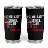 Charlie Kirk Tumbler Cup You Cant Silence Us All USA Flag - Wonder Print Shop