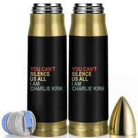Charlie Kirk Bullet Tumbler Retro You Cant Silence Us All - Wonder Print Shop