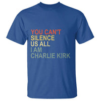 Charlie Kirk T Shirt Retro You Cant Silence Us All - Wonder Print Shop