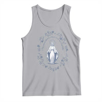Marian Catholic Tank Top Virgin Mary Catholic Floral Women Religious - Wonder Print Shop