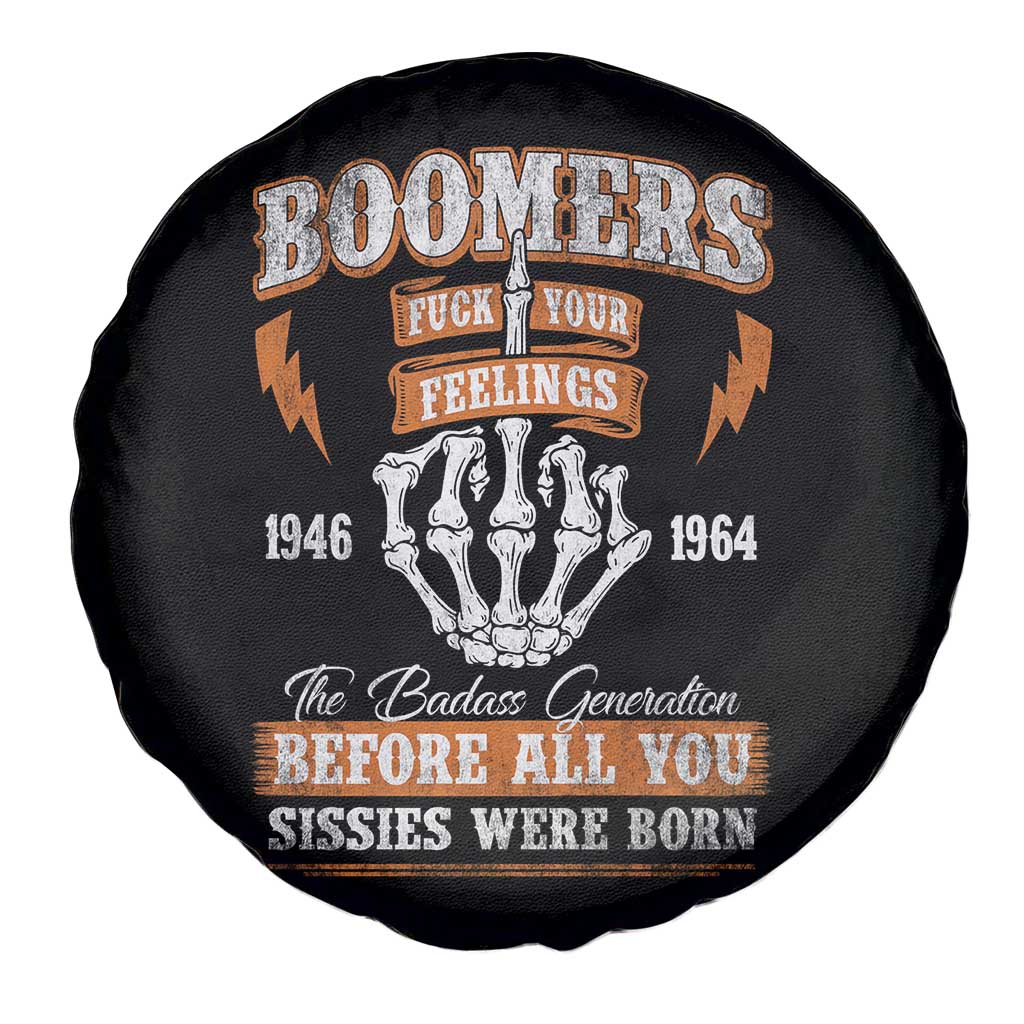 Vintage Boomers Generation Spare Tire Cover Before All You Sissie Were Born Skeleton Hand - Wonder Print Shop