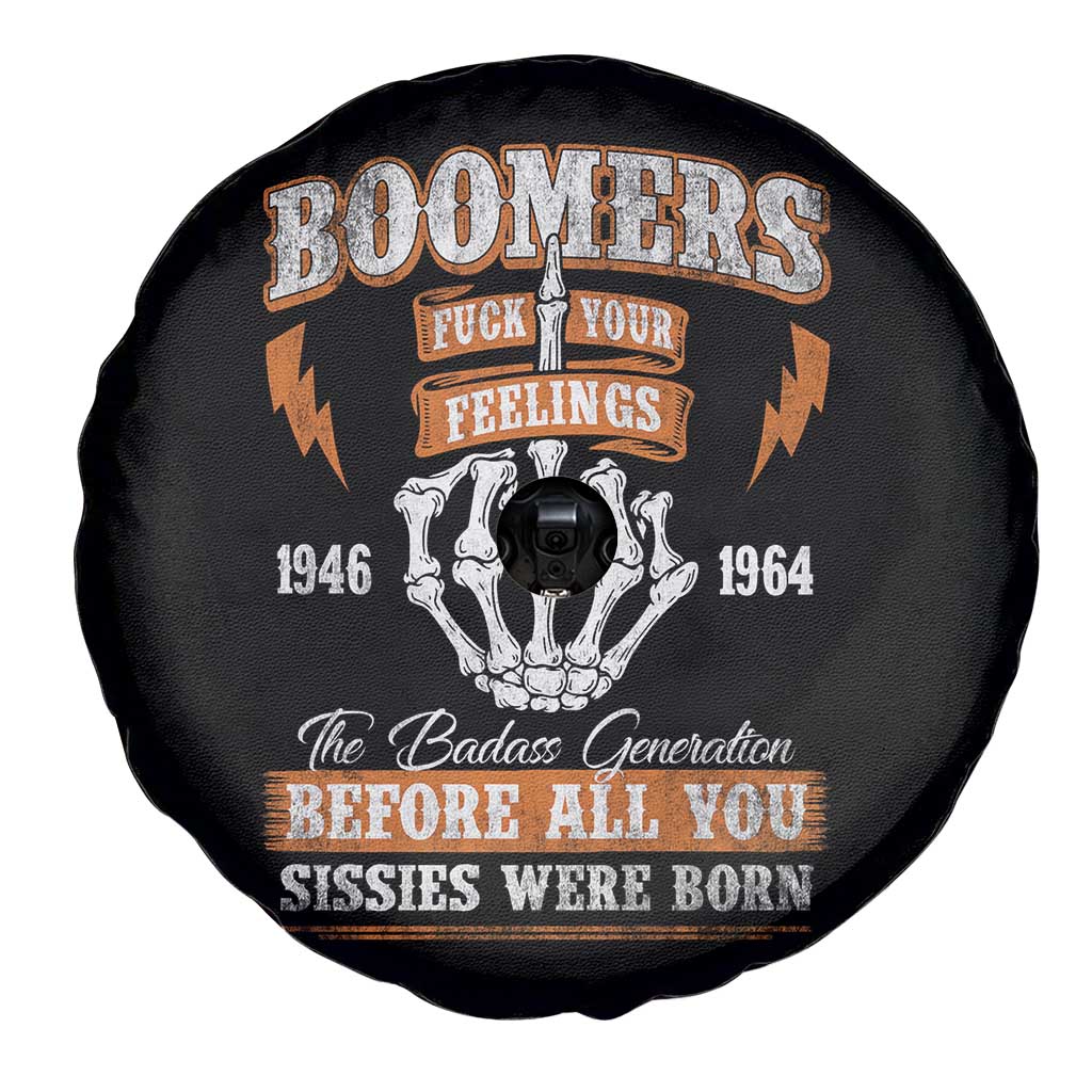 Vintage Boomers Generation Spare Tire Cover Before All You Sissie Were Born Skeleton Hand - Wonder Print Shop