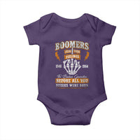 Vintage Boomers Generation Baby Onesie Before All You Sissie Were Born Skeleton Hand - Wonder Print Shop