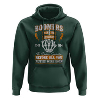 Vintage Boomers Generation Hoodie Before All You Sissie Were Born Skeleton Hand - Wonder Print Shop