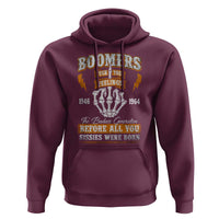 Vintage Boomers Generation Hoodie Before All You Sissie Were Born Skeleton Hand - Wonder Print Shop