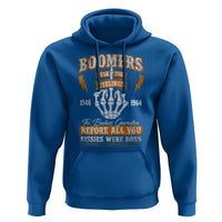 Vintage Boomers Generation Hoodie Before All You Sissie Were Born Skeleton Hand - Wonder Print Shop