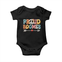Proud Boomer Baby Onesie Boomers Generation Peace Sign Hippie 50s 60s - Wonder Print Shop
