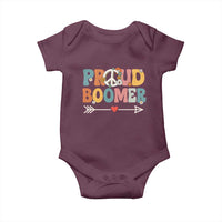 Proud Boomer Baby Onesie Boomers Generation Peace Sign Hippie 50s 60s - Wonder Print Shop