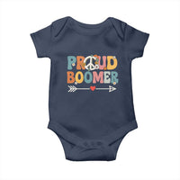 Proud Boomer Baby Onesie Boomers Generation Peace Sign Hippie 50s 60s - Wonder Print Shop