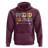 Proud Boomer Hoodie Boomers Generation Peace Sign Hippie 50s 60s - Wonder Print Shop