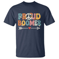 Proud Boomer T Shirt Boomers Generation Peace Sign Hippie 50s 60s - Wonder Print Shop